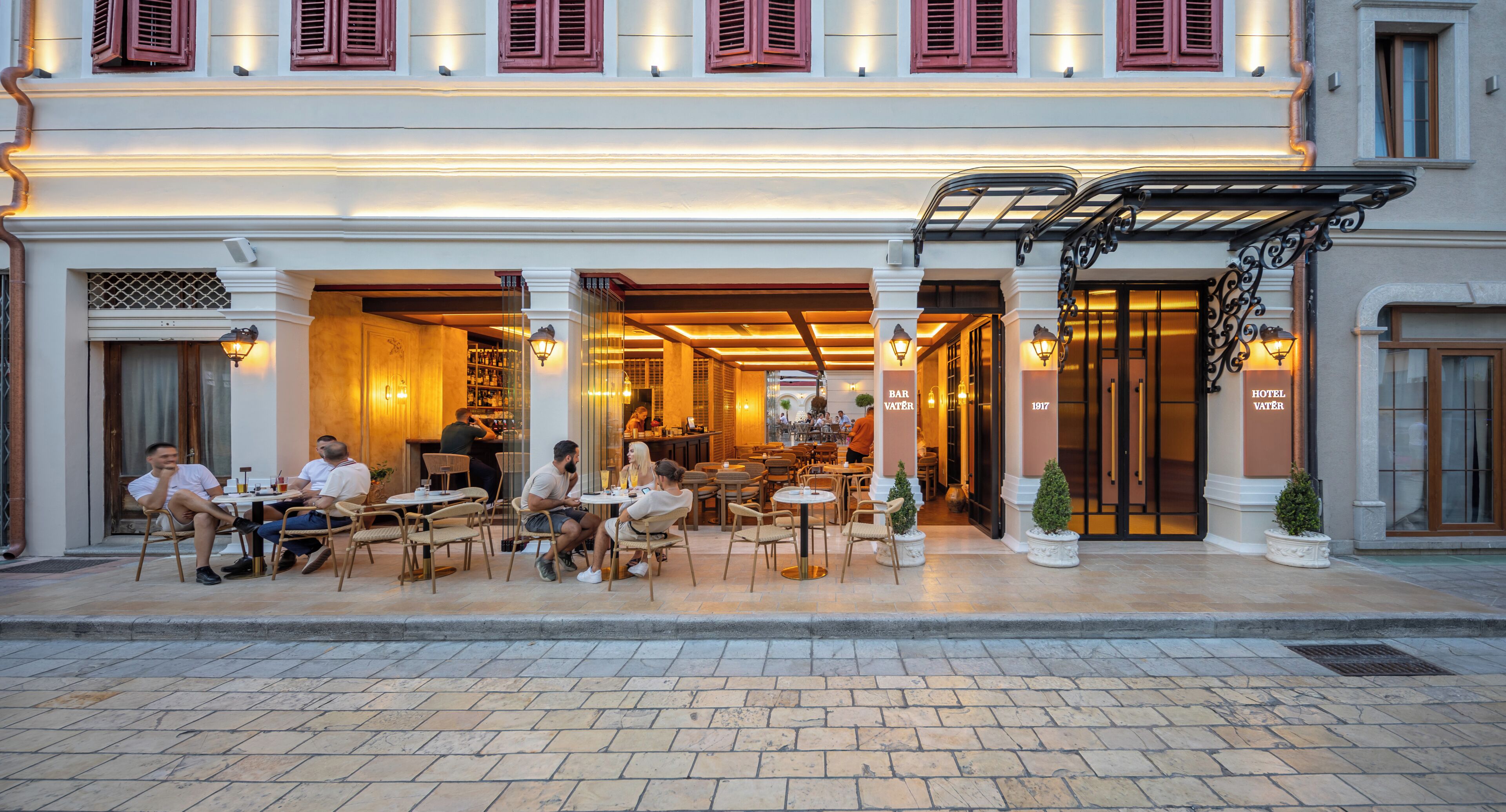 Front of property - evening/night