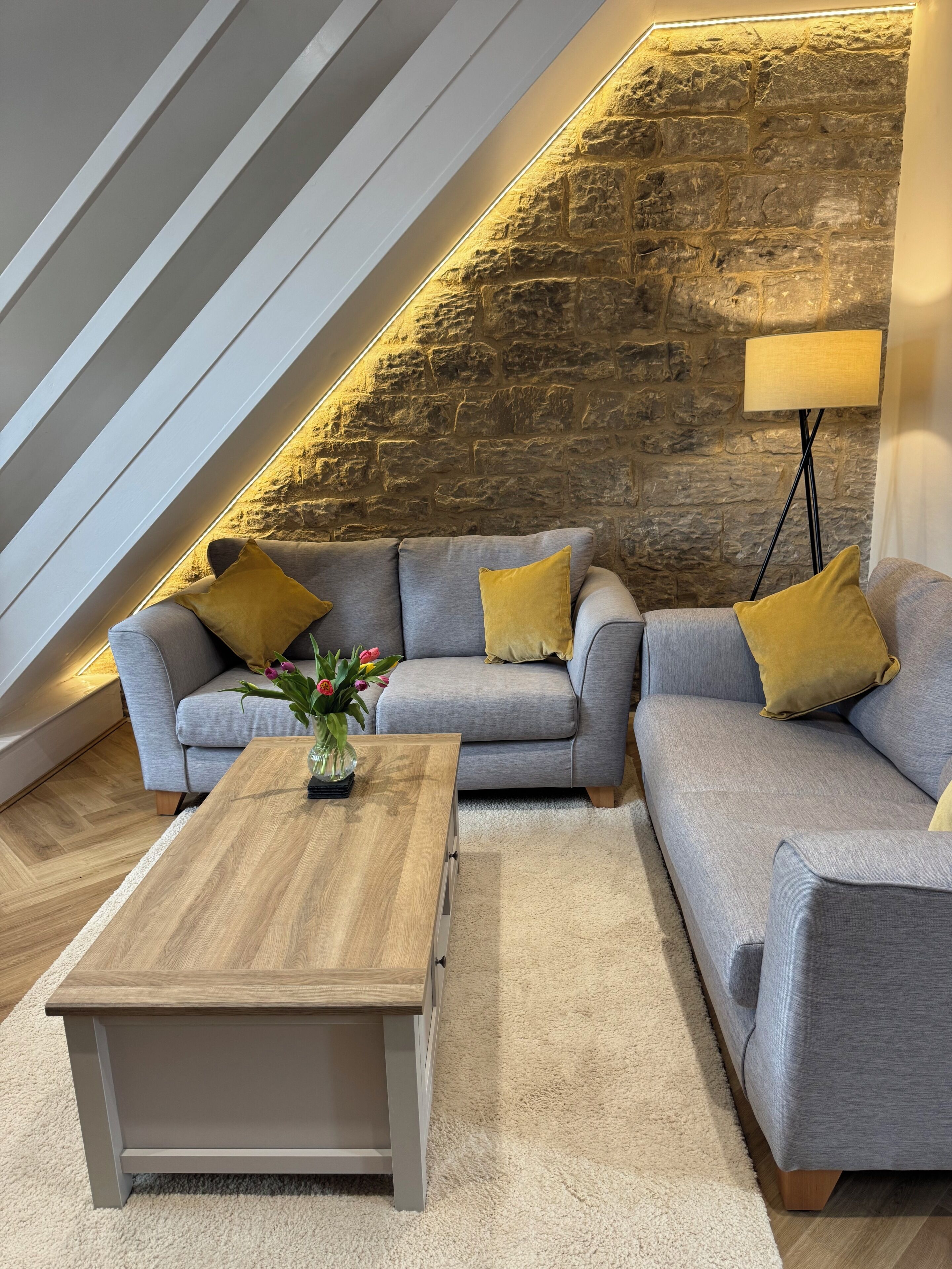 Una Smart TV, una chimenea