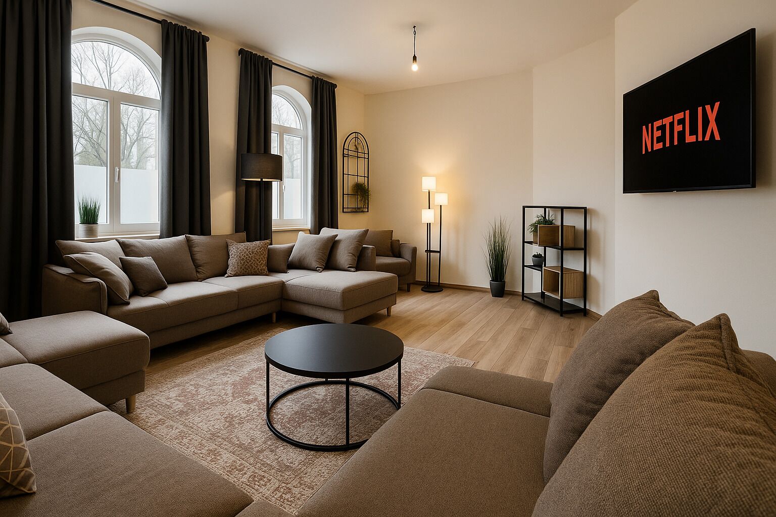 Deluxe Apartment, 5 Bedrooms, Non Smoking | Langsir/tirai gelap terus, kalis bunyi, seterika/papan seterika 