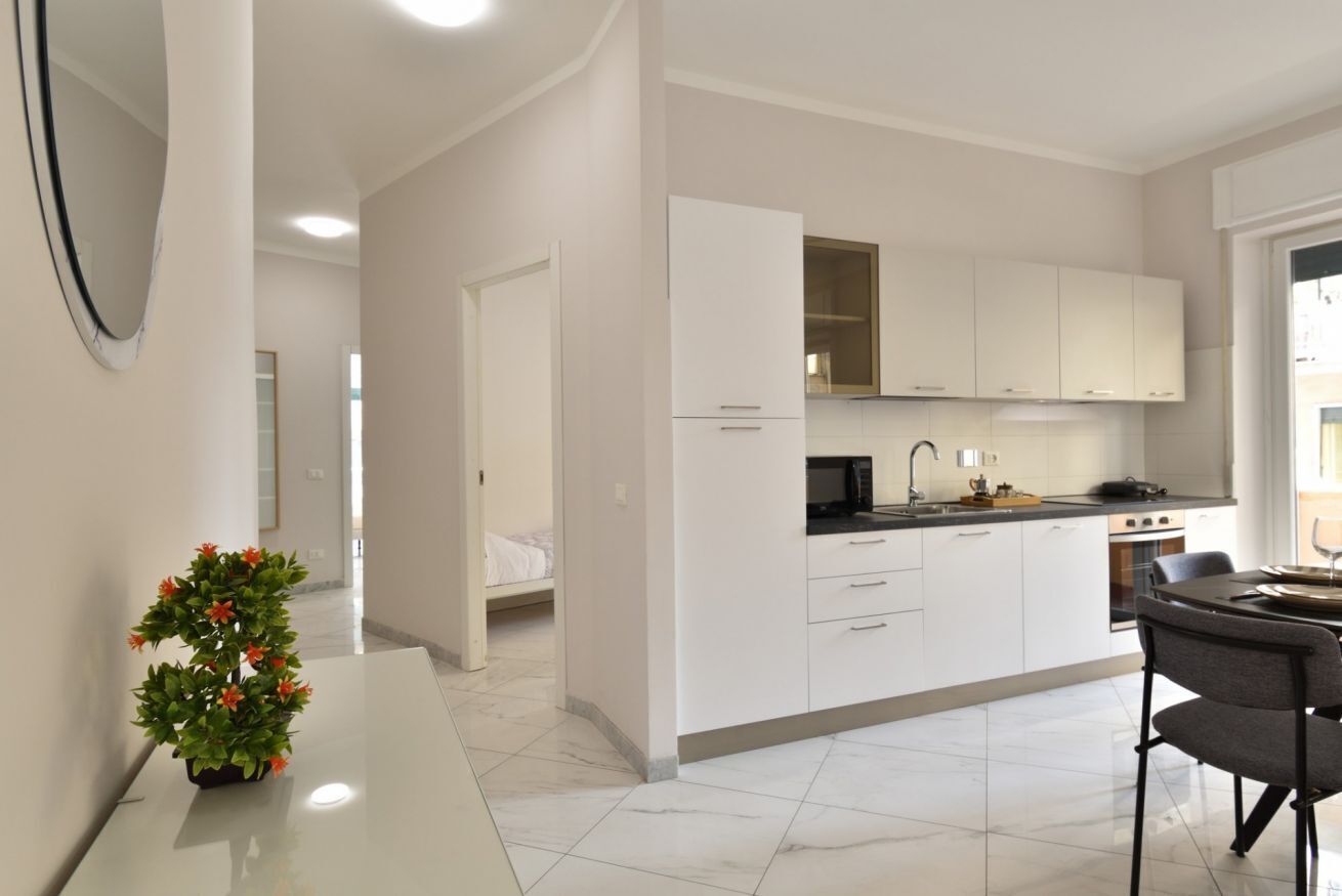 Fridge, microwave, dishwasher