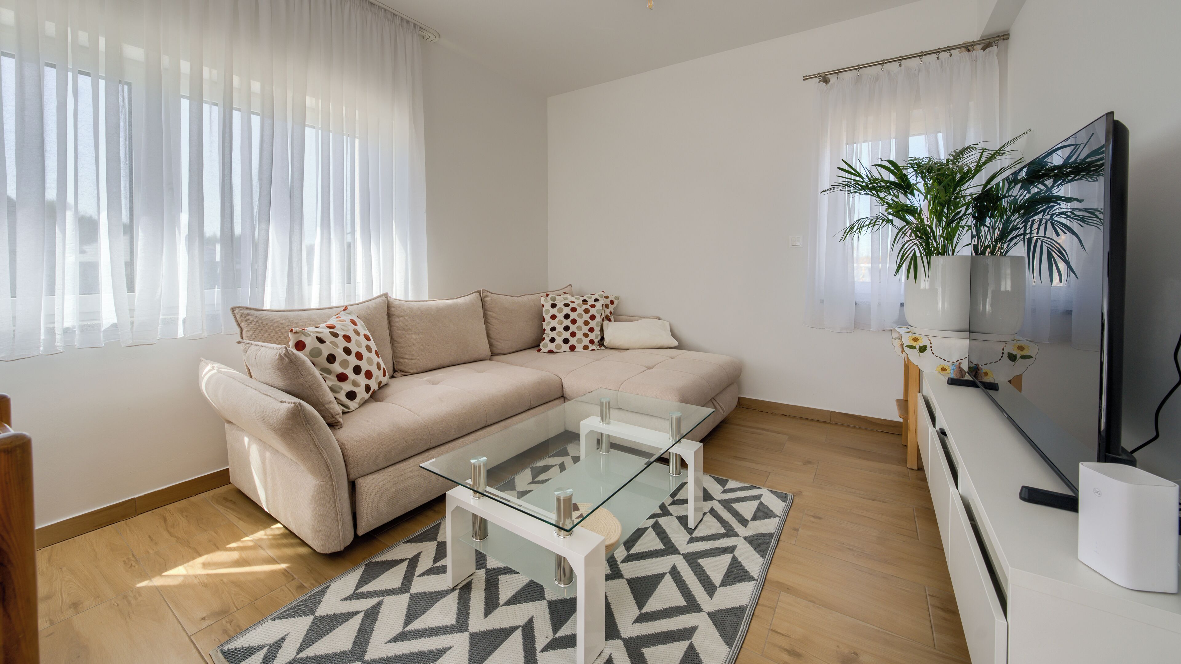 Ferienhaus | Wohnbereich | Flachbildfernseher
