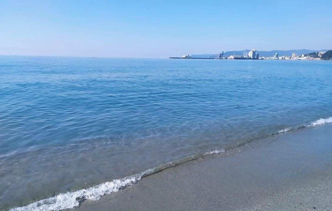 On the beach