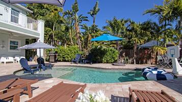 A heated pool