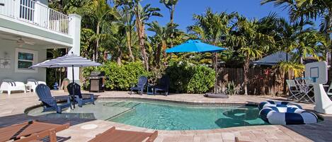 A heated pool