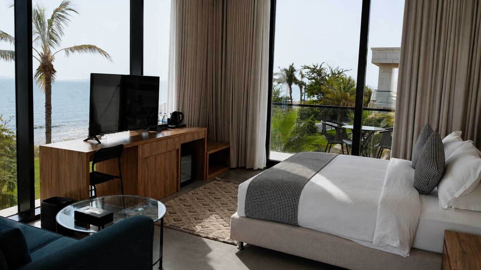 Panoramic Double Room, Balcony, Sea View | In-room safe, blackout curtains, soundproofing, iron/ironing board