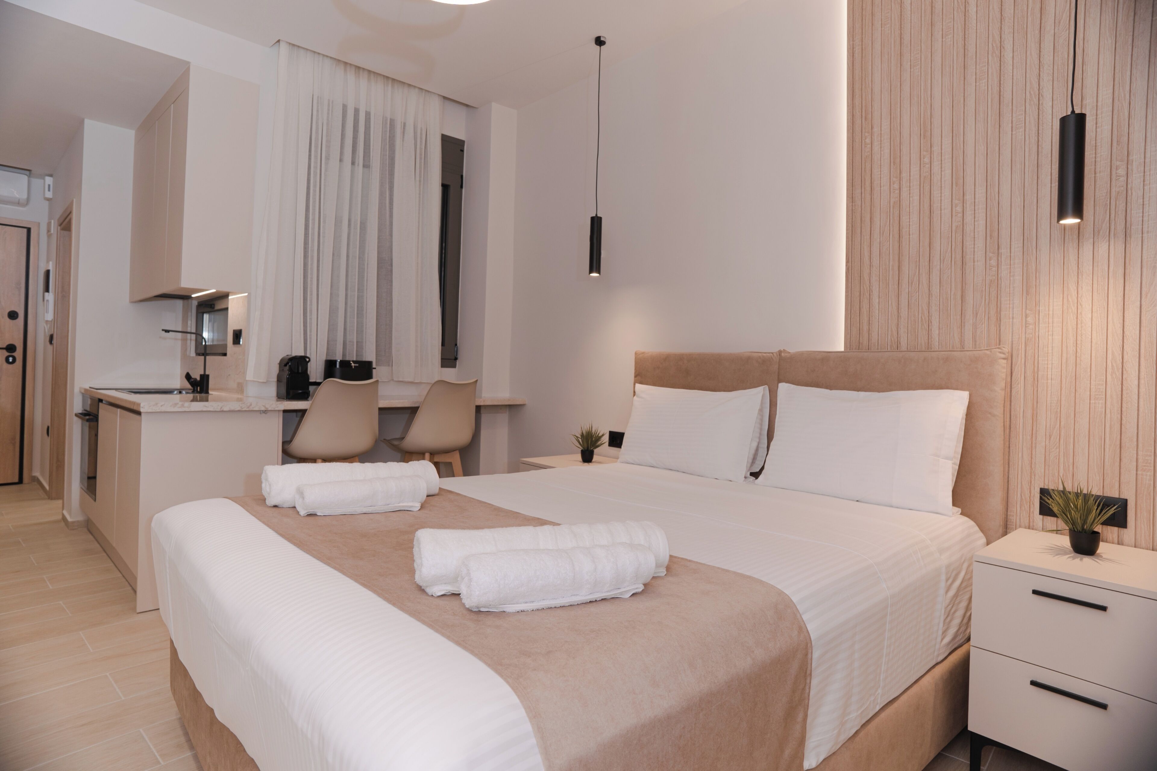 First Floor Double Studio | Private kitchen | Oven, stovetop, espresso maker, coffee/tea maker