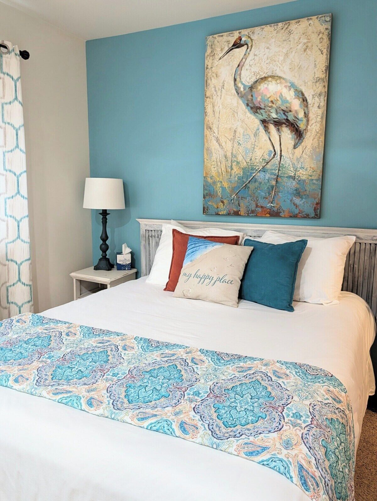 1 bedroom, iron/ironing board, travel crib, WiFi (free)