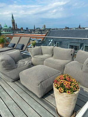 Terrace/patio - Flat with rooftop terrace in central Copenhagen (København)