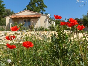 Exterior detail - Gite Le Micocoulier La Fontinelle – Modern Holiday Home in Peaceful Ardèche Nature (Bessas)