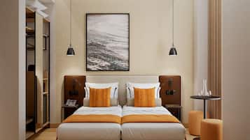 Kamar Double atau Twin Standar | Brankas, meja kerja, kedap suara, dan Wi-Fi gratis