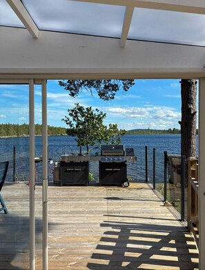 Terrace/patio - Forest lake retreat in Hälsingland (Edsbyn)
