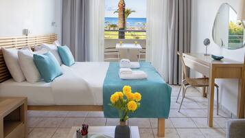 Superior Double or Twin Room, Sea View | In-room safe, desk, laptop workspace, blackout curtains