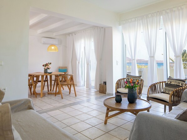 Luxury Penthouse, Balcony, Sea View | Dining - GK Beach Hotel (Kalives)