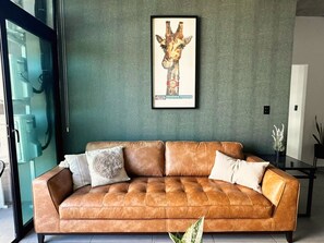 Living area - Big & Modern Apartment with Great Amenities: Children’s Playroom, Pool & Gym! (Nuevo Cuscatlan)