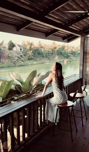 View from room - NamKhan Rivora Resort (Luang Prabang)