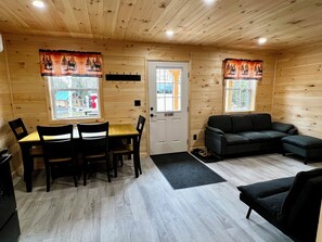 Smart TV - Cabin 5
Cozy 3-bedroom cabin located on the atv&snowmobile trail. (Sangerville)