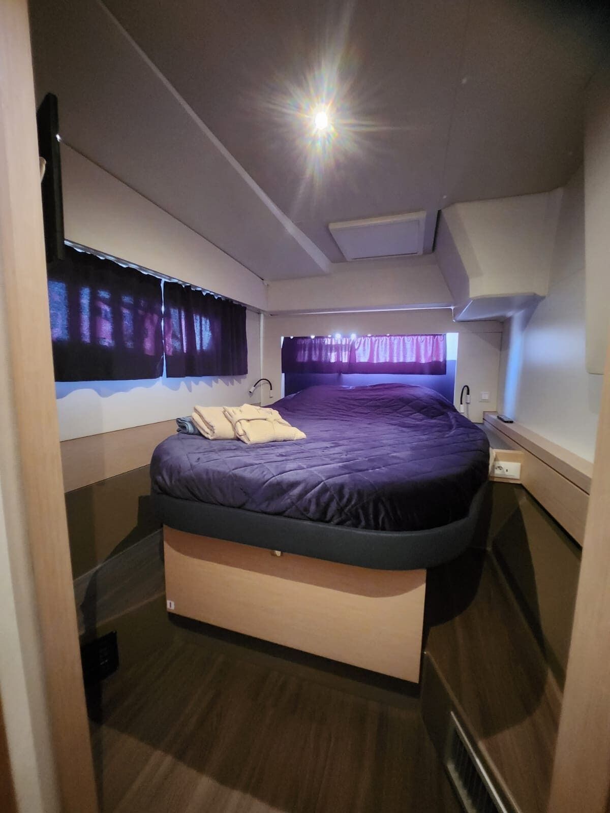 In-room safe, blackout curtains