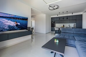Living area - Villa Shark Maslenica /w elevator (Maslenica)