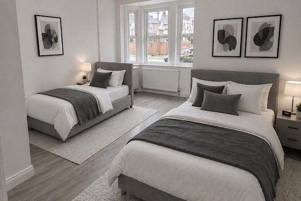 Modern 2-bed Apartment Sleeps 5 Fast Links Central - London