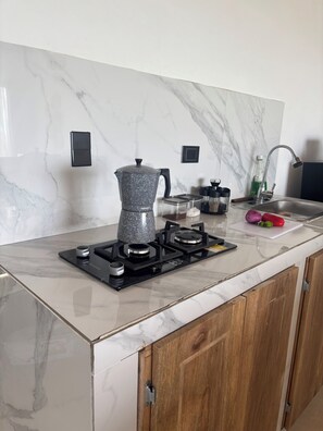 Private kitchen - Casa Jaguar beach, the best sunsets and the sea (San Bernardo Del Viento)