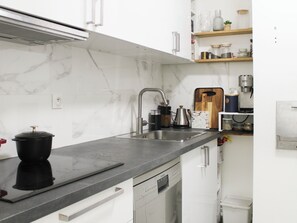 Fridge, microwave, oven, dishwasher - 34m² Paris Studio (Paris)