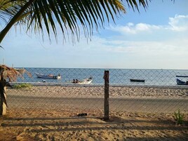 En la playa