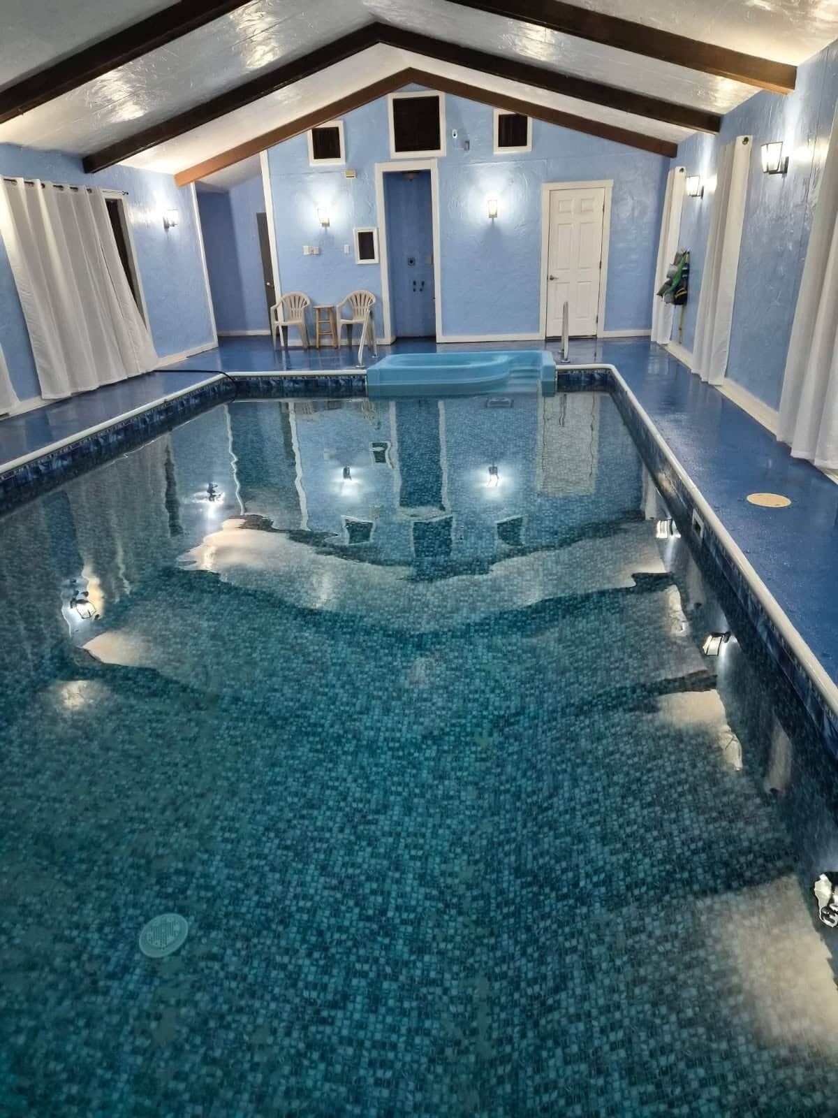 A heated pool