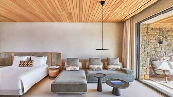 Terrace Bungalow, Sea View | Living area