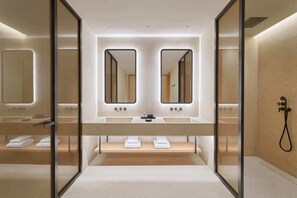 Deluxe-huone, merinäköala | Kylpyhuone