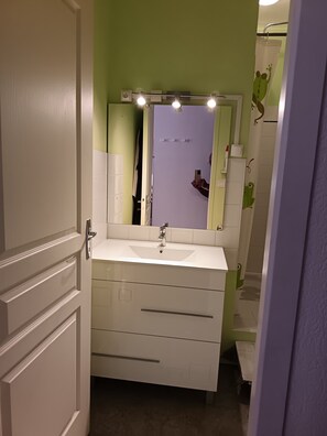 Bathroom - Apartment “Sauges 16” with Wi-Fi (Cazaubon)