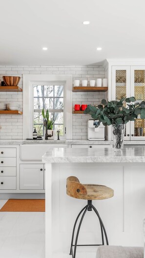 Fridge, oven, stovetop, dishwasher - The Beach Barn | 4 Bedroom, Pool, 6 min to beach (Bridgehampton)