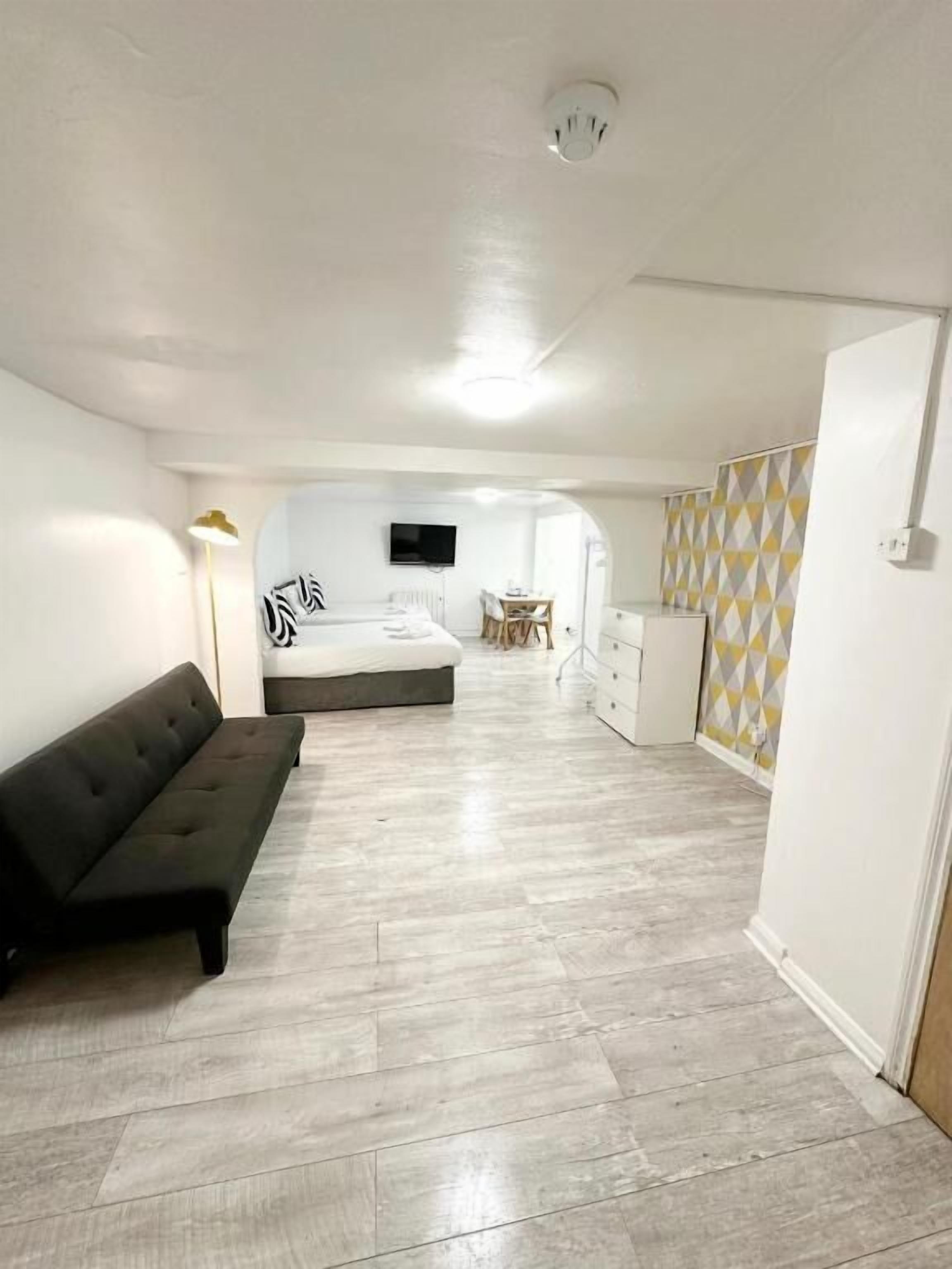 Studio, Patio | Living area