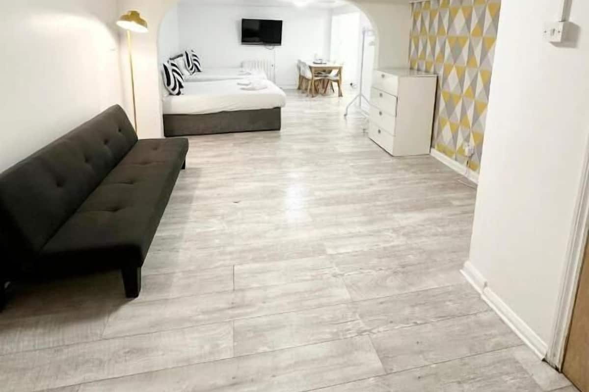 Studio, Patio | Living area