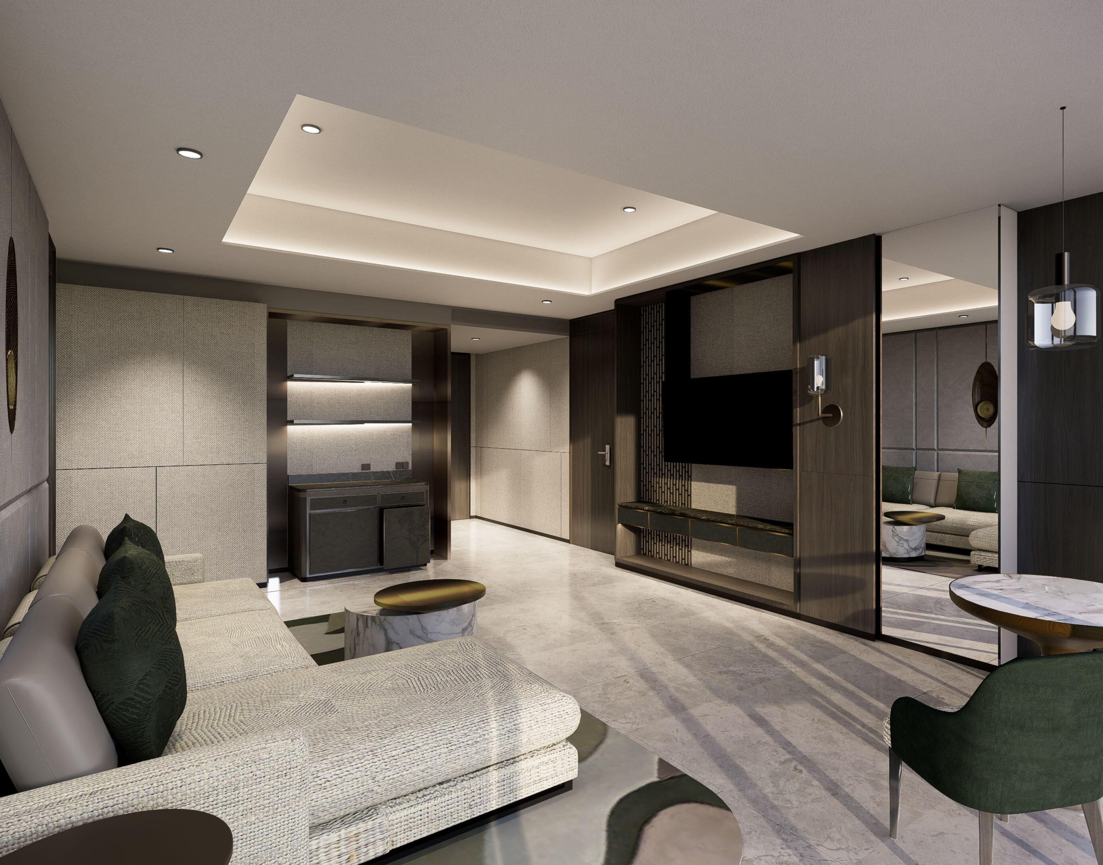 Deluxe Suite, 1 King Bed | Living area