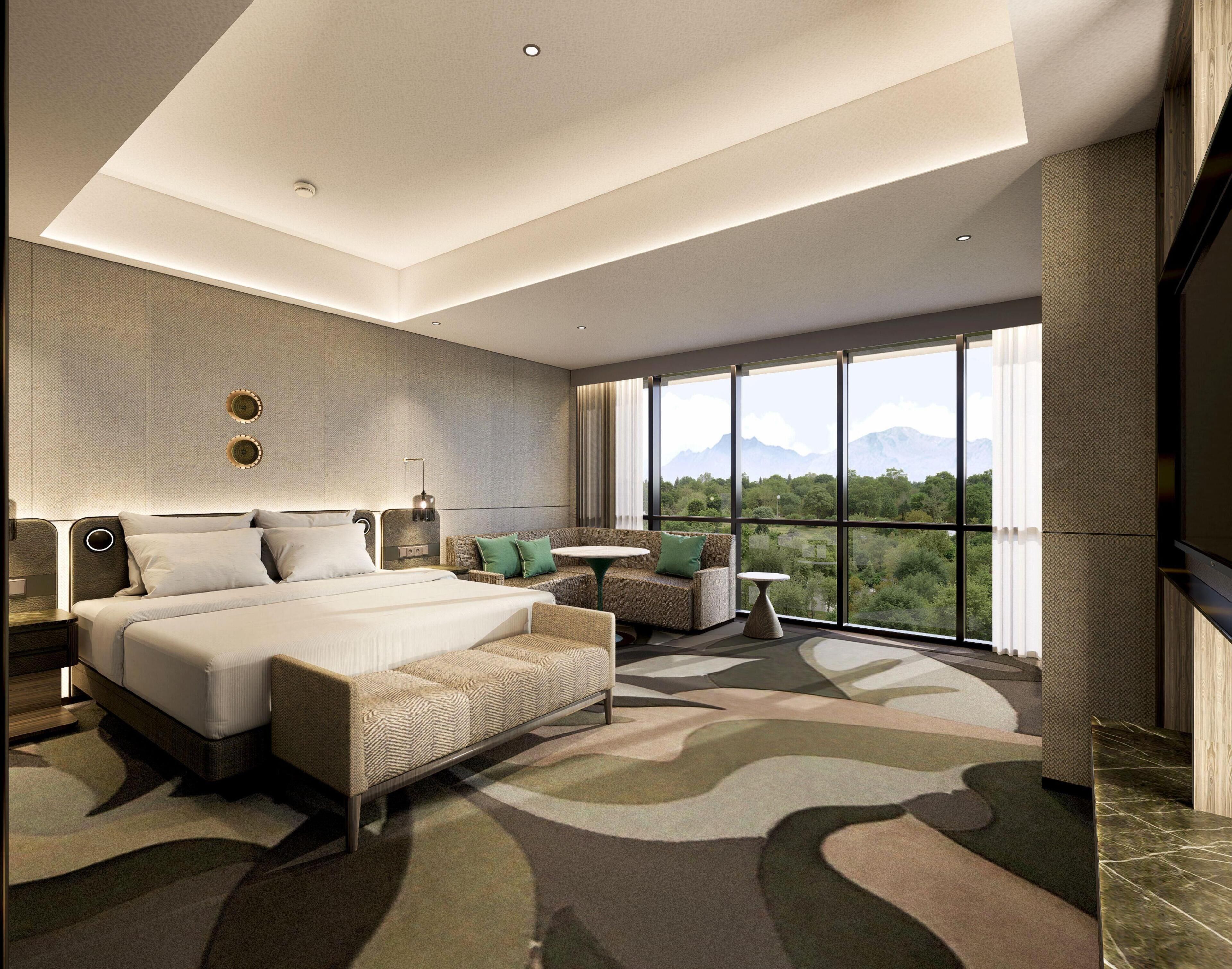 Minibar, in-room safe, desk, laptop workspace