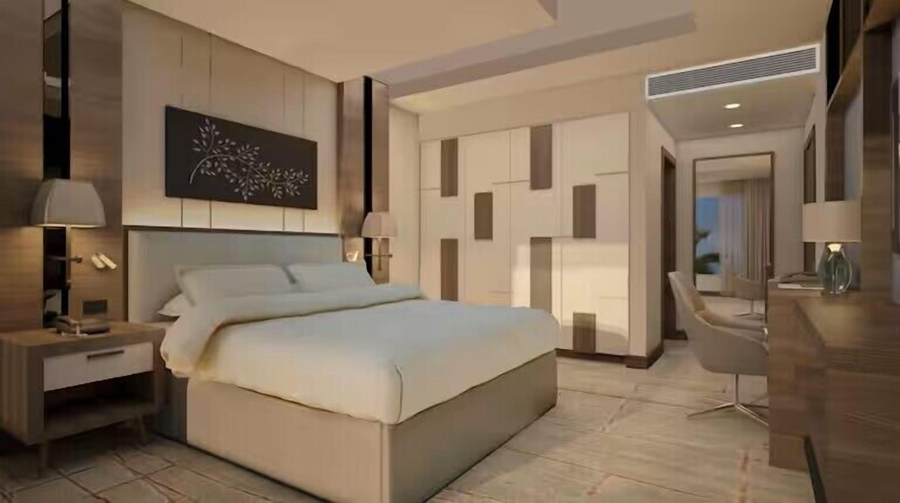 Phòng, 1 giường cỡ king | Minibar, két bảo mật tại phòng, bàn, màn/rèm cản sáng 