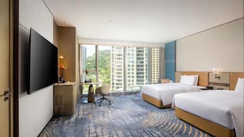 Down duvets, minibar, in-room safe, desk