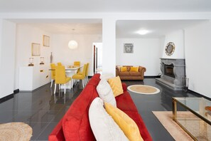 TV, fireplace - Costa Sunset | Ocean View close to the Beach (Ribeira Grande)