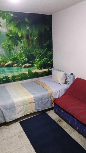 Basic Double Room - La buena Estancia Casa de Huespedes (Mexico City)