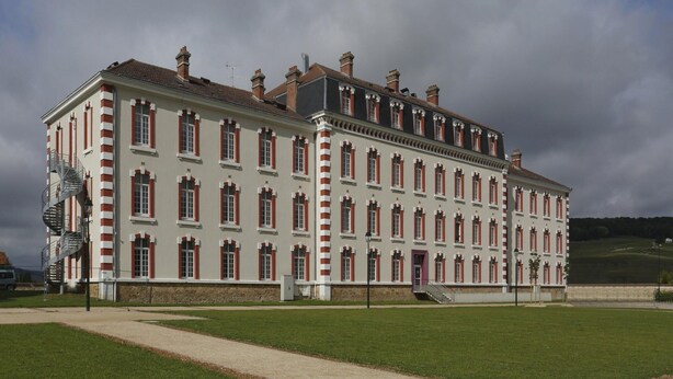 A large, historic building with a symmetrical facade, multiple chimneys, and a central staircase. - Heritage Apartment for 4 in Epernay (Epernay)