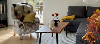 Enchanting holiday home with alpacas in Lundeborg