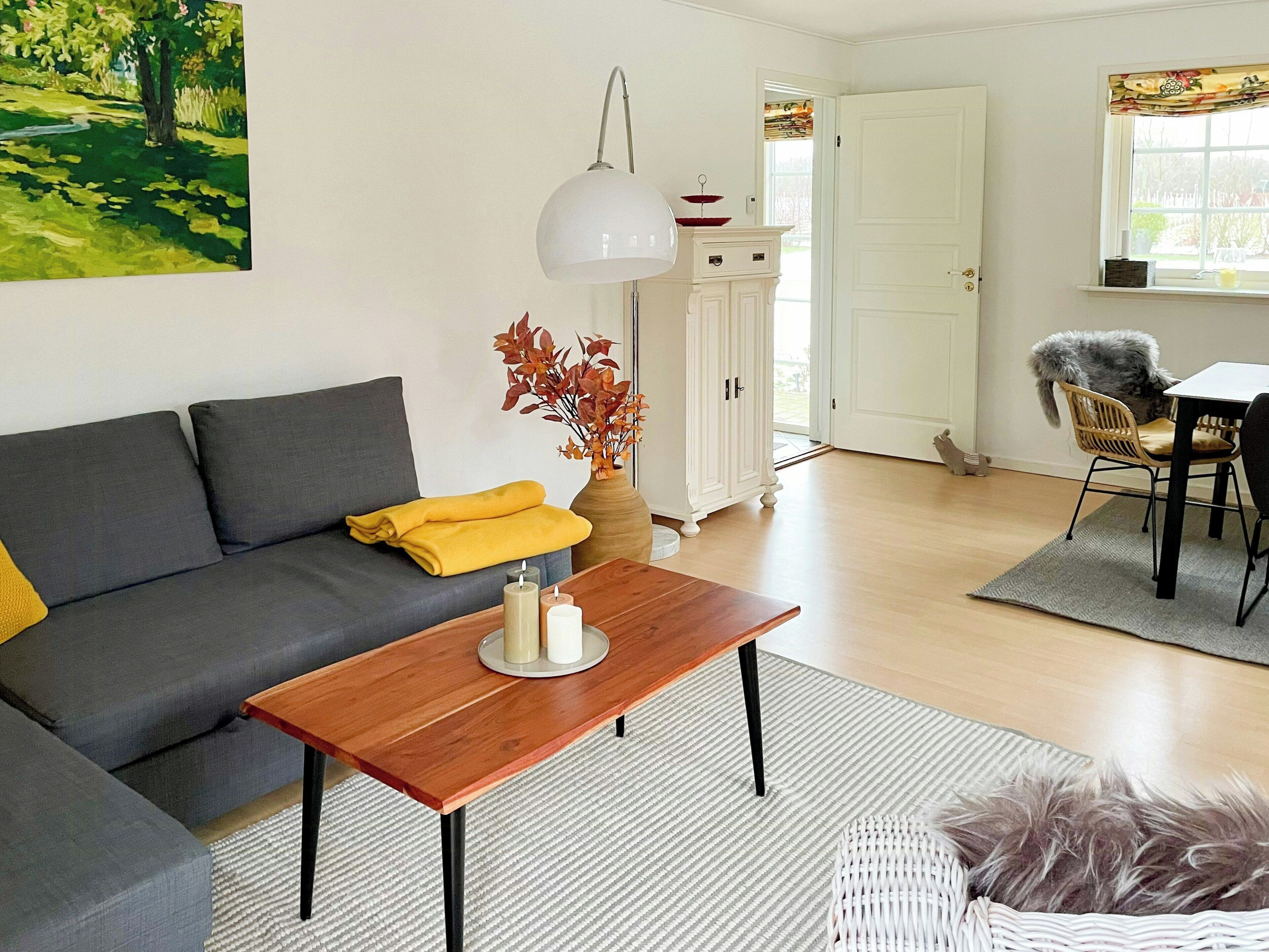 Televisie en een open haard