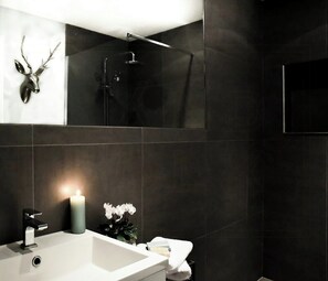 Shower - Charming riverside house in medieval village (Villeneuve-Minervois)