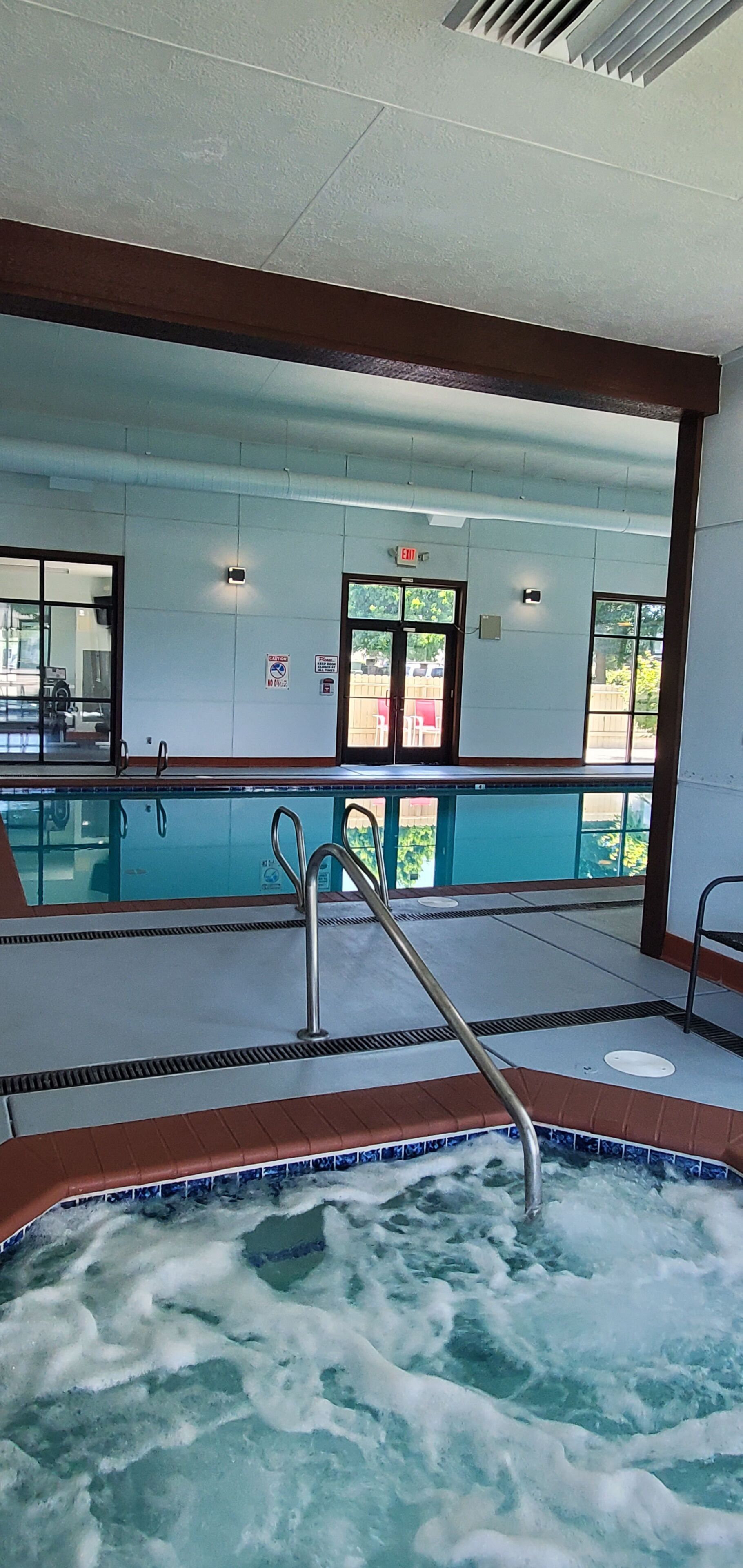 A heated pool
