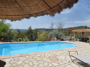 Pool - Holiday Home 'Patio Fleuri' with Private Pool, Private Terrace and Air Conditioning (Callian)