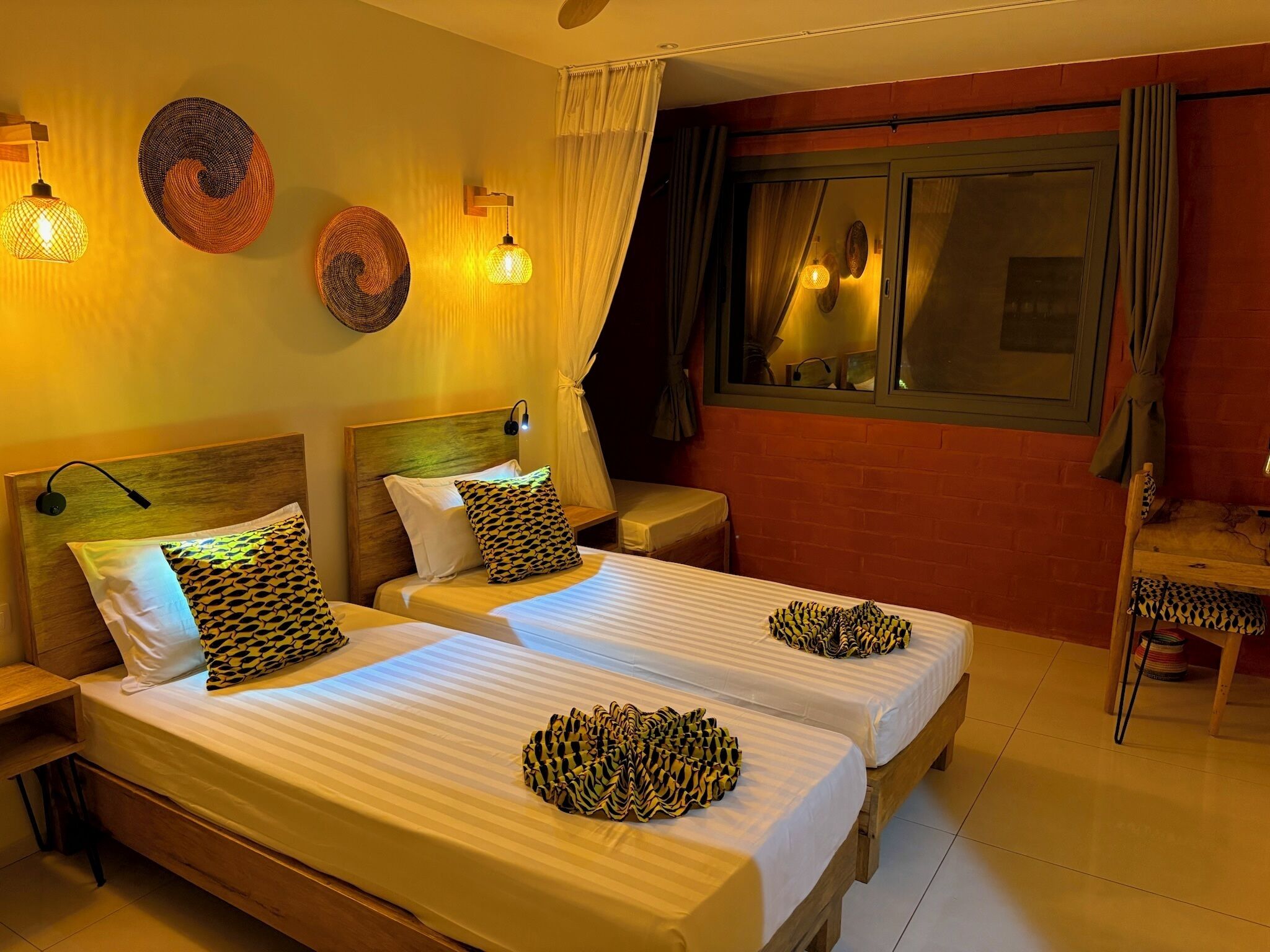 Superior Triple Room, Private Bathroom, Courtyard View | In-room safe, individually decorated, individually furnished, desk