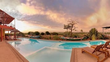 Outdoor pool, open 8:00 AM to 10:00 PM, pool umbrellas, pool loungers
