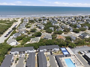 Exterior - Steps to Beach! Hot Tub, Dogs OK, Pool, Pickleball (Corolla)