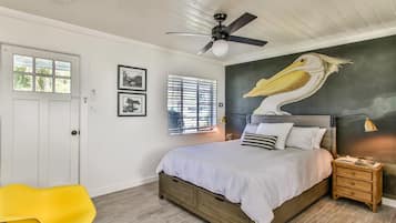 Pelican Room, No Pets | Individually decorated, blackout drapes, iron/ironing board, free WiFi