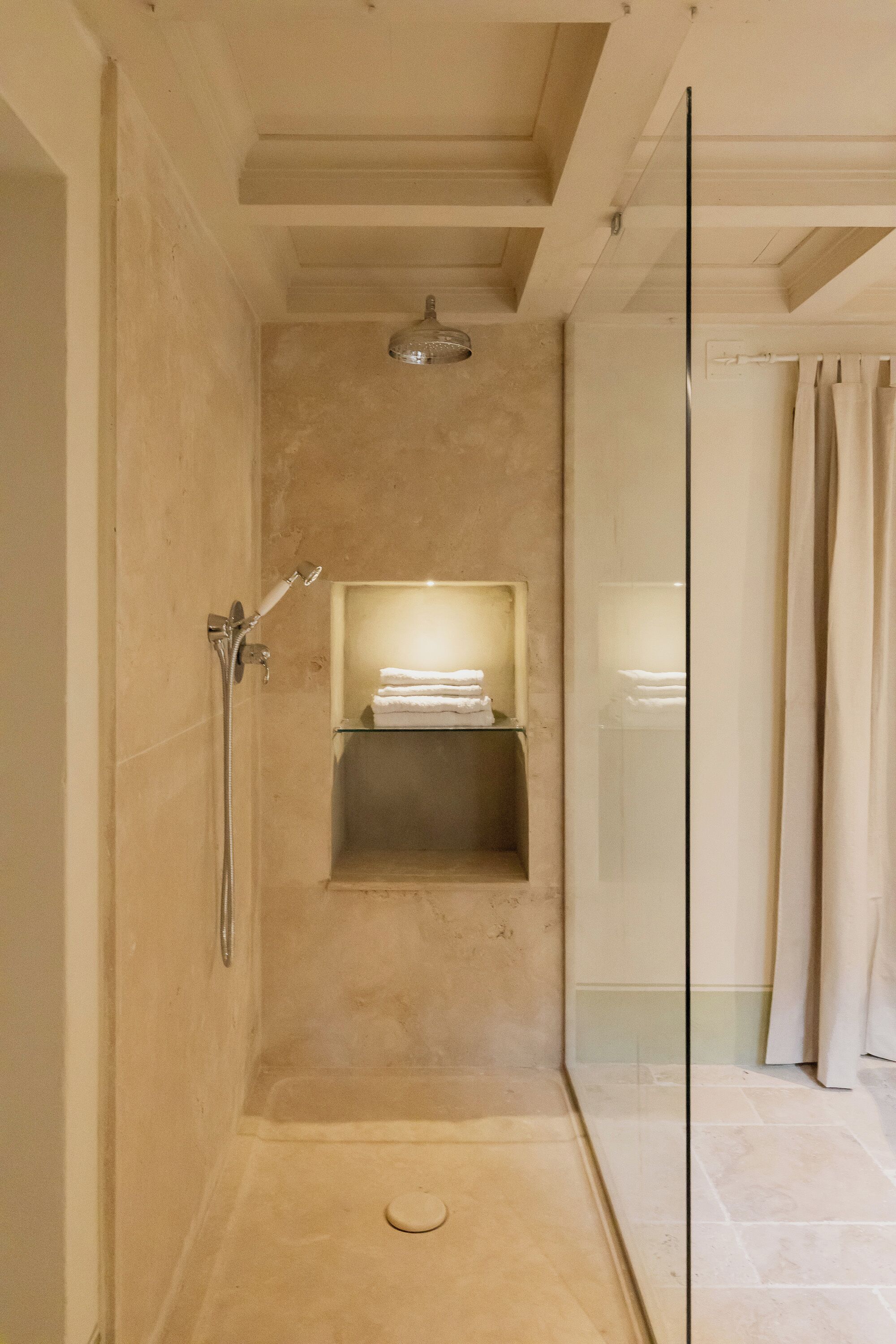 Shower, hair dryer